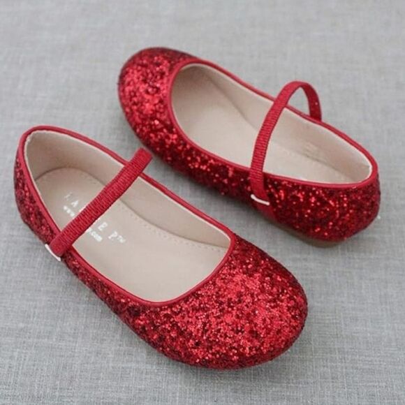 BRAND NEW CARTER'S GLITTER EMBROIDERY MARY JANE GIRL TODDLER FLAT - Picture 1 of 14